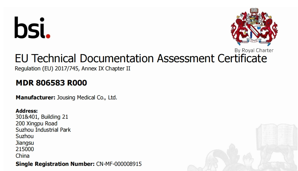 Jousing AED Obtains EU MDR Certification, Boosting Global Public Emergency Response Capabilities
